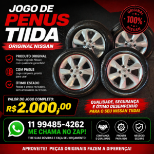 Jogo de Rodas Aro 16 Nissan Tiida